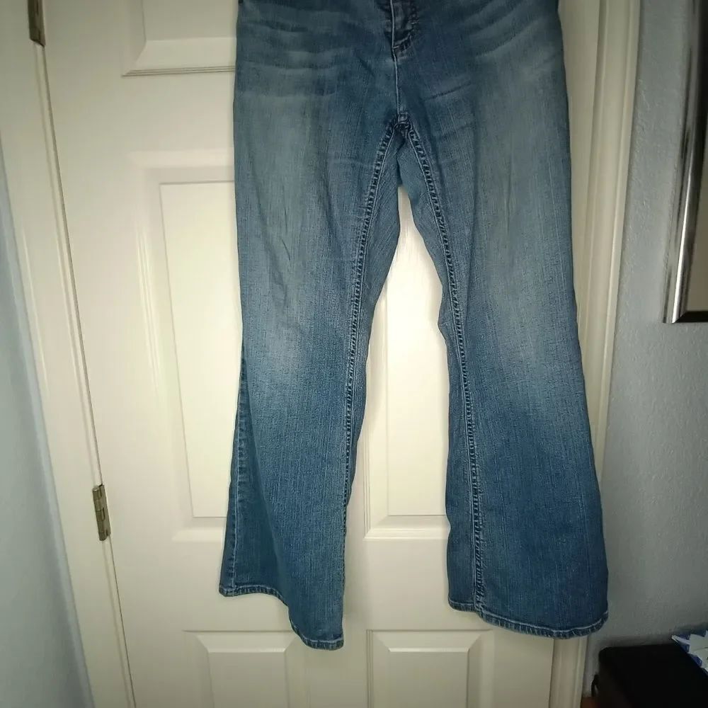 Tommy Hilfiger 14R Full Length Blue Denim Zipper Pockets Women's Jeans
